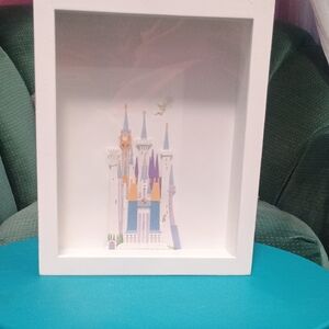 Framed Castle Art with White Frame